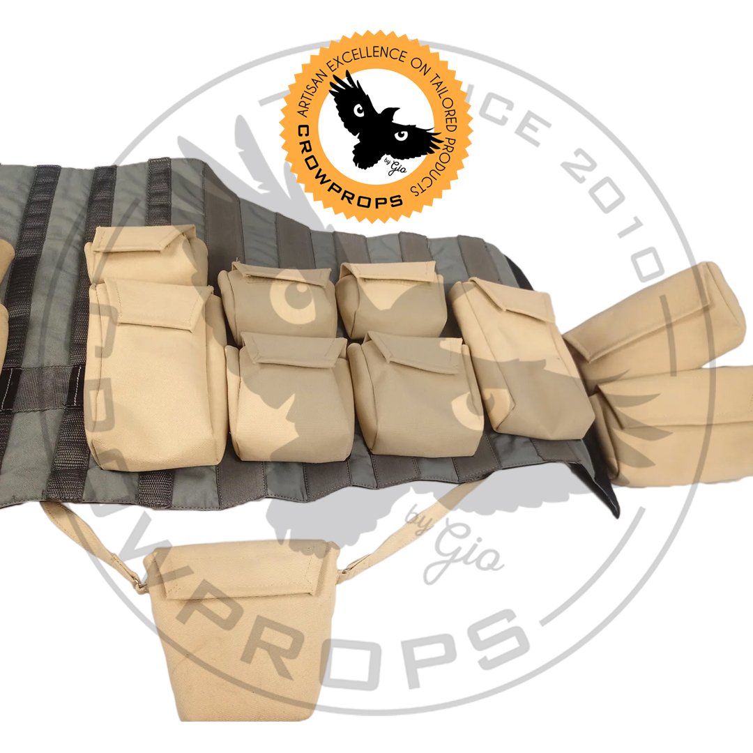Kashyyyk Combo Cummerbund with Canvas Pouches | CROWPROPS